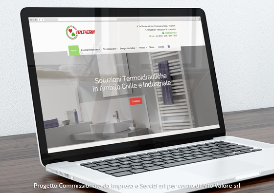 anteprima sito web responsive italtherm srl