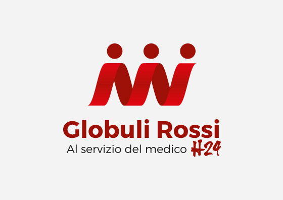 Progetazione logo globuli rossi - societa di servizi